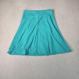prAna Skirt Womens XS Teal A-Line Flared Pull On Wide Waistband Casual Travel